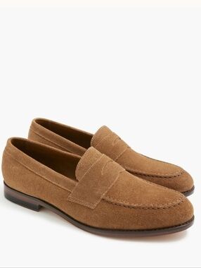 J. Crew Factory Suede Dressy Loafer - Tostado Brown